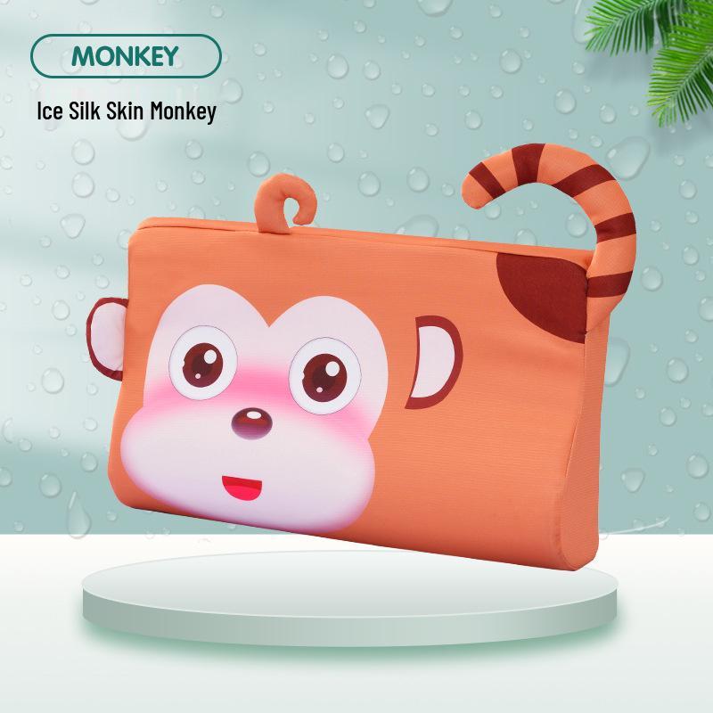 Cute Cartoon Memory Foam Neck Pillow for Pressure-Free Sleep with Pillowcase