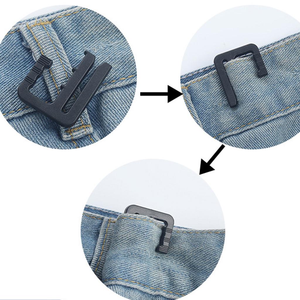 3pcs Waist Adjusters Quick Install Waistband Reducer Waist Tightening Accessories Clip For Women Loose Jeans Trousers