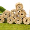 4 шт. Миниатюрная модель тюка сена, реалистичное украшение для мини-стога сена, крошечный круглый искусственный тюк соломы, аксессуары для украшения кукольного домика на ферме