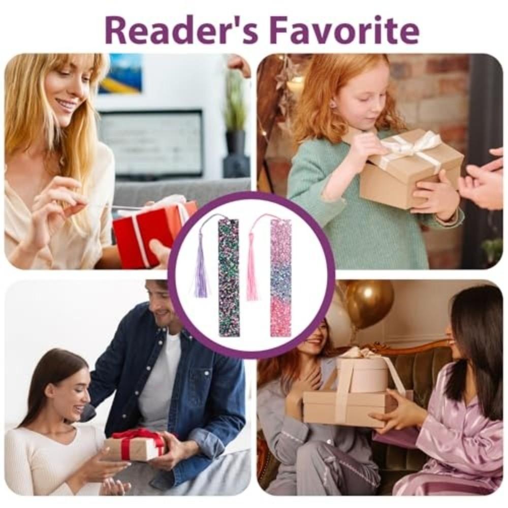 Новые Элегантные Закладки с Кисточками DIY Портативные Блестящие Закладки Карточки для Отметки Страниц Подарки для Чтения