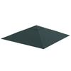 3 x 3 m Gazebo Canopy Replacement Cover, Garden Gazebo Roof Replacement, TOP COVER ONLY, Charcoal Green