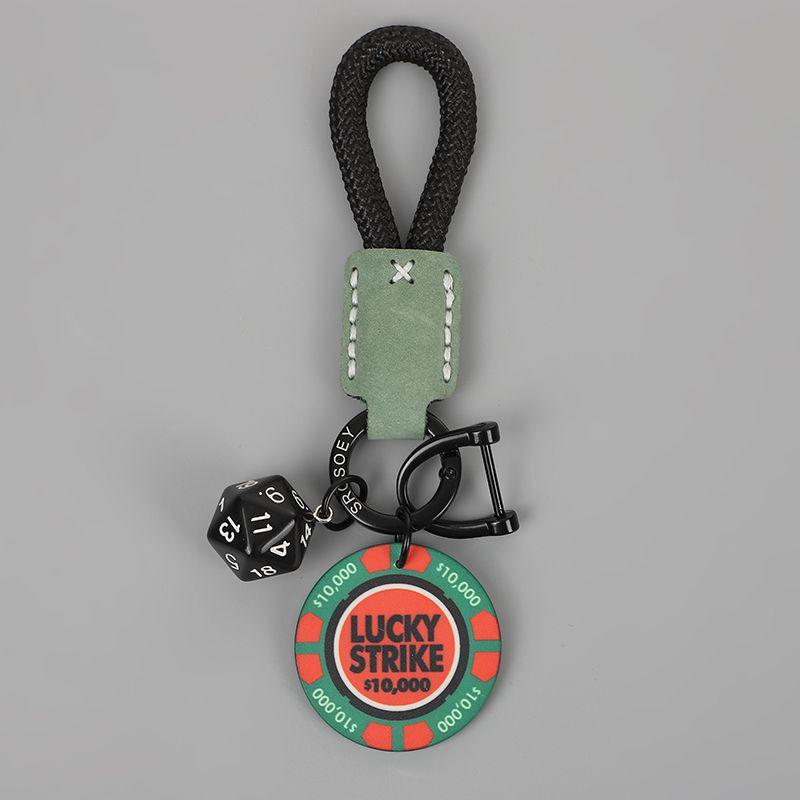 Good Luck Rope Keychain Pendant - Couples Key Ring Charm for Backpack or Bag