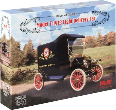 ICM Модель Ford Model T 1912 года Легкий грузовик, 1/24, Пластиковая модель 24008