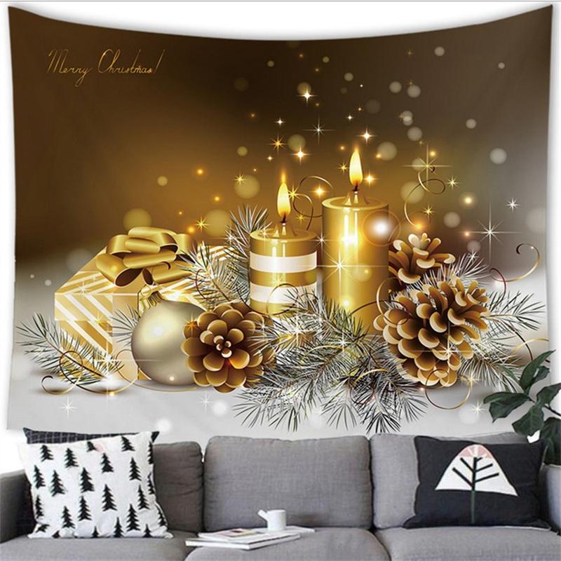 Рождество, Новый год, Рождественский подарок, украшение, гобелен с принтом, украшение для дома, гостиной, спальни, стены, гобелен