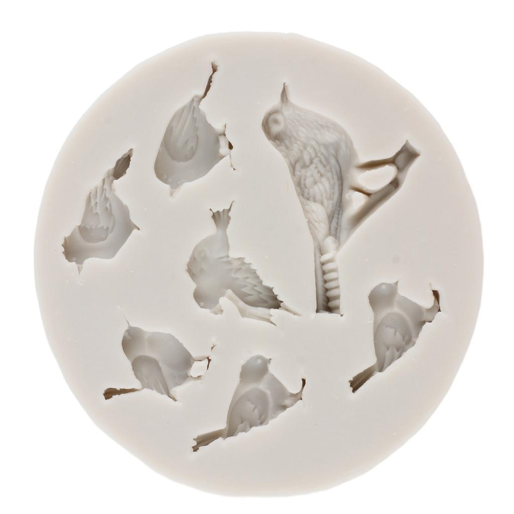 Lovely Bird Silicone Moulds Fondant DIY Cake Decorating Tools Chocolate Gumpaste Mould Cupcake Topper Candy Resin Clay Moulds