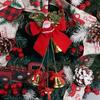 Cartoon Santa Claus Bell Hanging Pendant Decorative Santa Claus Ornament  Festival Party