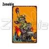 Комикс Rat Fink Металлический постер Мультяшная жестяная табличка Винтажная плакетка Смешная металлическая табличка Жестяная картина Наклейки на стену для декора комнаты