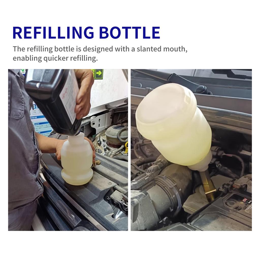  3L Vacuum Brake Bleeder Kit, Pneumatic Brake Fluid &   Bleeding Extractor Tool for Car, Truck, with Adapters, Hoses and 1L Refilling Bottle 