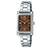 Standard Analog Stainless Steel Brown Dial Quartz LTP-1234DD-5A Women's Watch