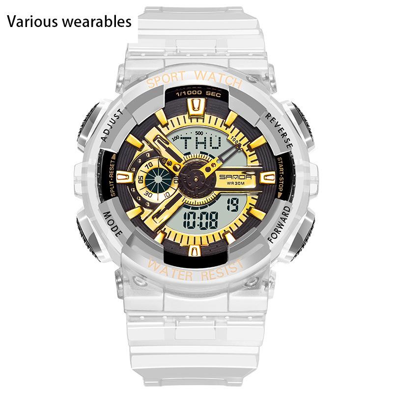 Корейская мода тренд микро бизнес светящиеся электронные спортивные модные студенческие корейские конфеты детские парные часы