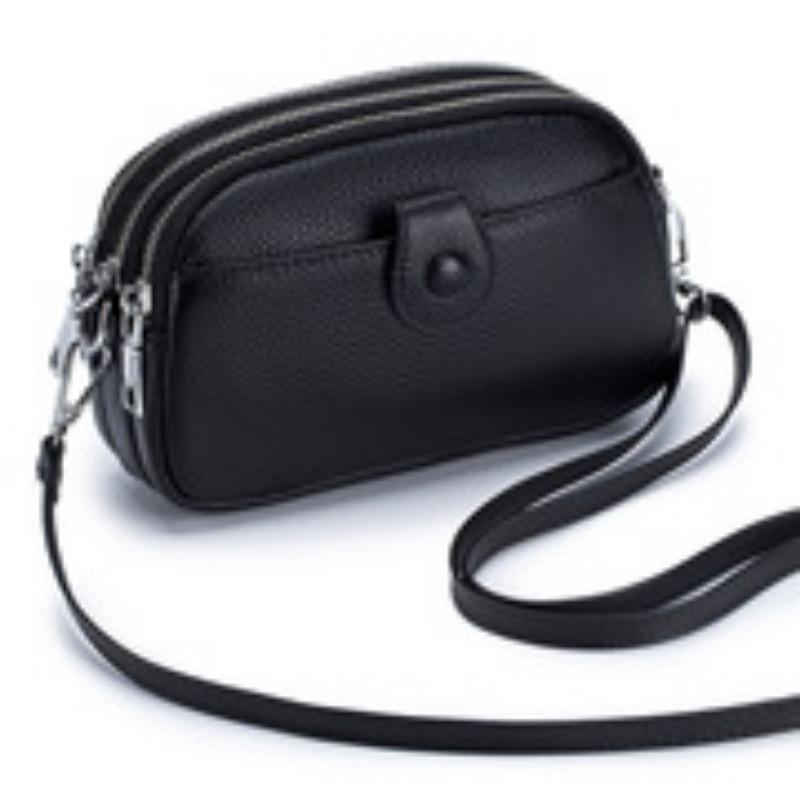 Leather Fashion Mom Bag Mobile Phone Bag Mini Crossbody Bag Women's Shoulder Bag Large Capacity