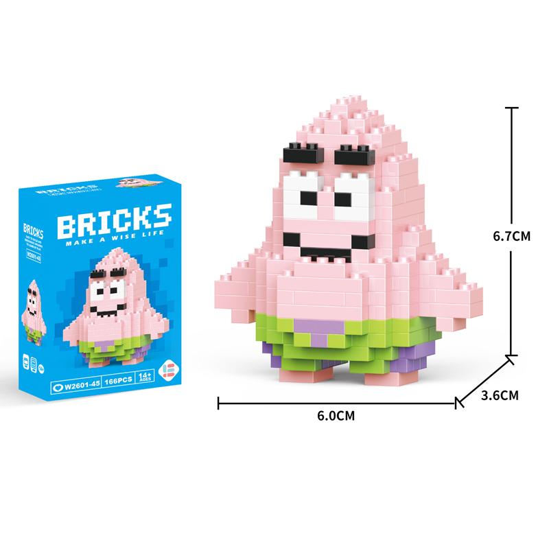 Креативные строительные блоки, мультяшные животные, коллекционные вентиляторы, игрушки для детей