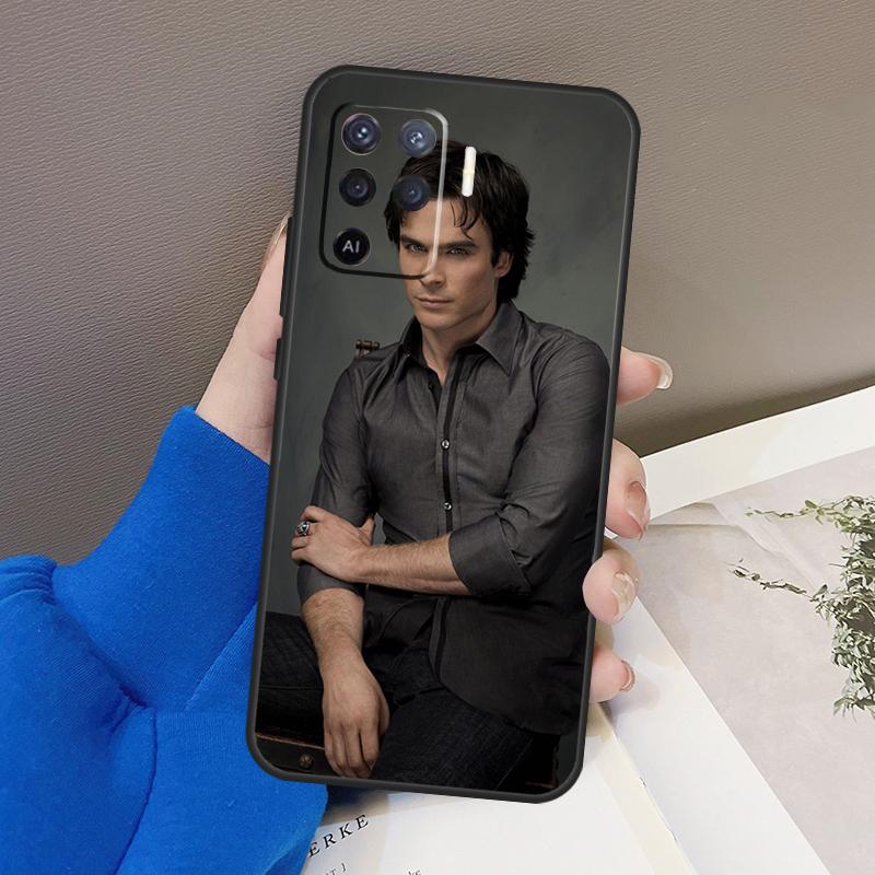 Чехол Vampire Diaries Damon Salvatore для Oppo A76 A16 A96 A17 A18 A60 A80 A40 A38 A58 A78 A98 A94 A74 A54 A15 A57 A77 A5 Pro