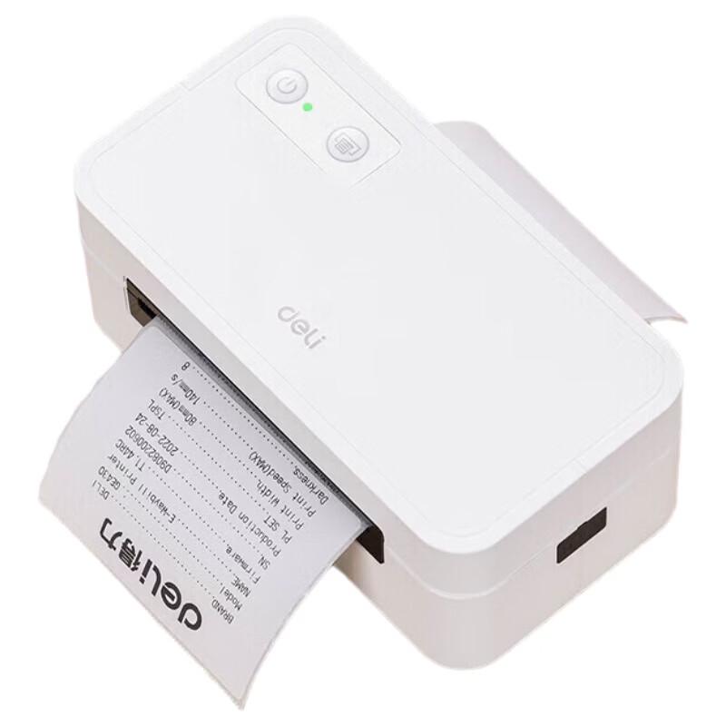 Deli Высокоскоростной термоэтикетный принтер GE435-W, штепсель CN (адаптер в комплекте)