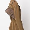 Coach Tabby 26 Snap Closure Polished Texture Leather Handbag Medium Women handbags Dark-Brown CH857-B4CBD