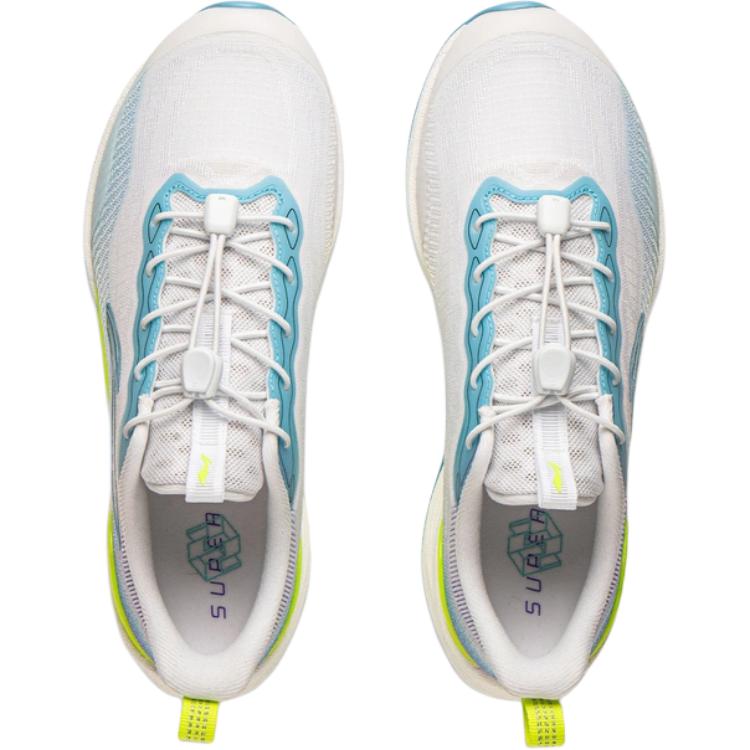 Li Ning Детские легкие кроссовки для бега Детские кроссовки Бело-синие YKFV092-3