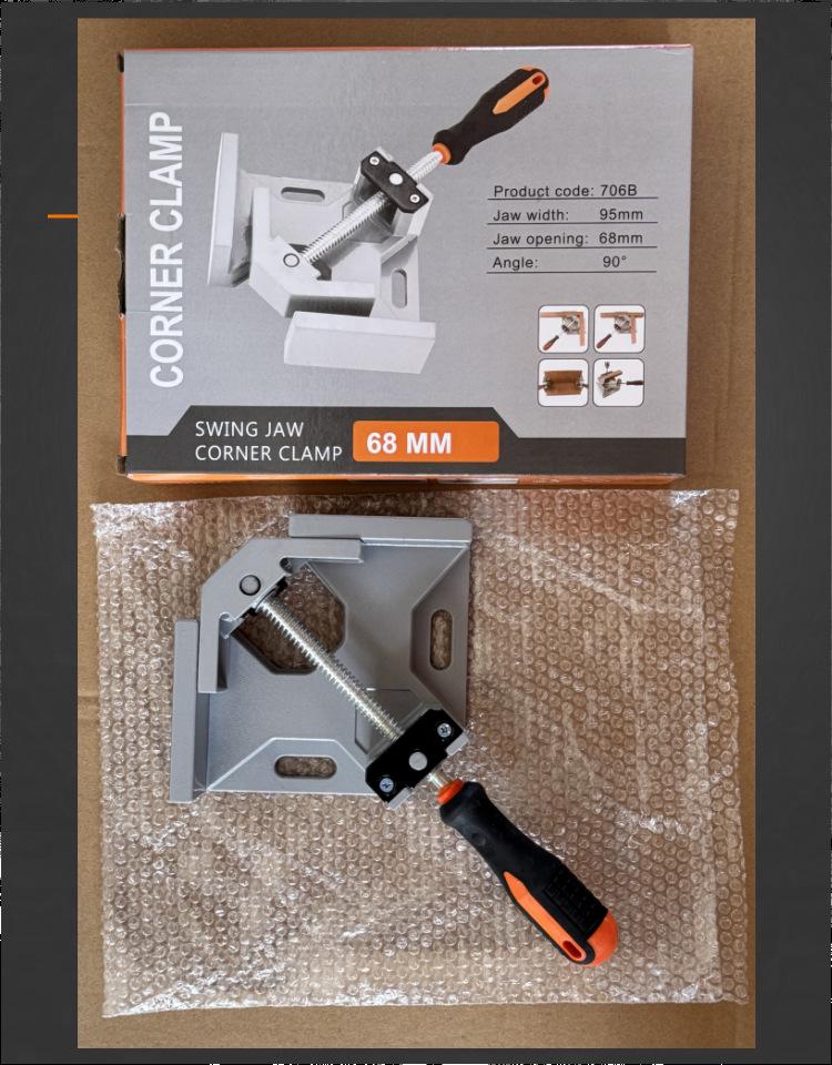 Мини-угольник 90° - Прямоугольный, Быстрозажимной для деревообработки, сварки, фоторамок, стекла, аквариумов