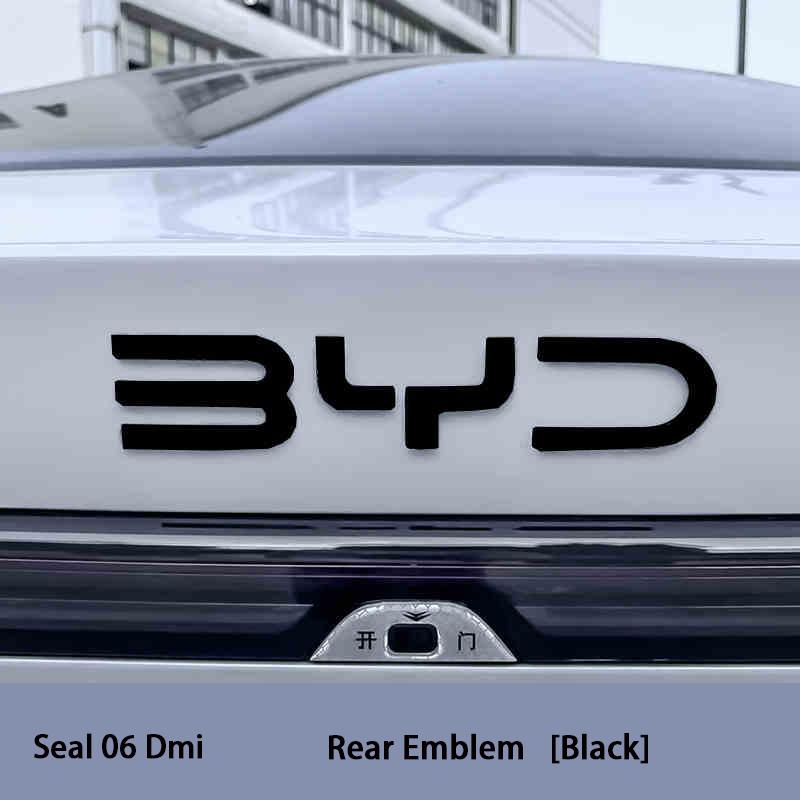 Для BYD Seal 06 DMI Seal 06 EV Модификация Переднего Эмблемы Автомобиля Черный Воин Значок Автомобиля Стили Покрытия Логотип из Углеродного Волокна