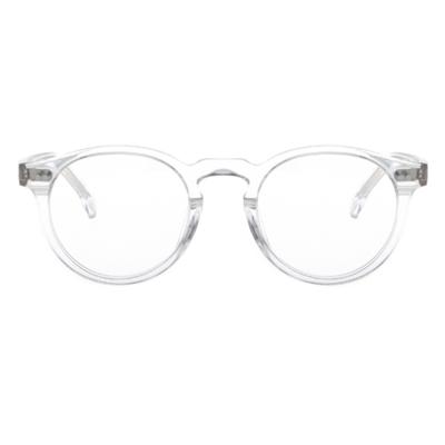 Aloeyewear [ALOXROUNZ] AR7003A C3 Винтажная оправа Круглые Прозрачные Роговые Очки
