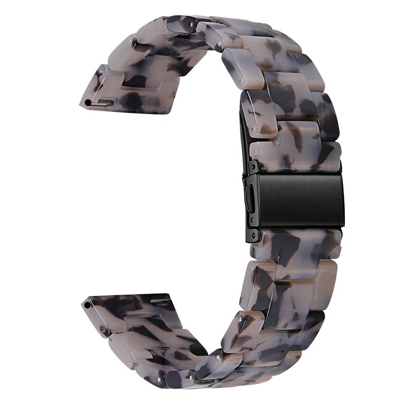 Resin Band for Fitbit Versa 4/Sense 2,20mm Lightweight Watch Strap Bracelet with Stainless Steel Buckle