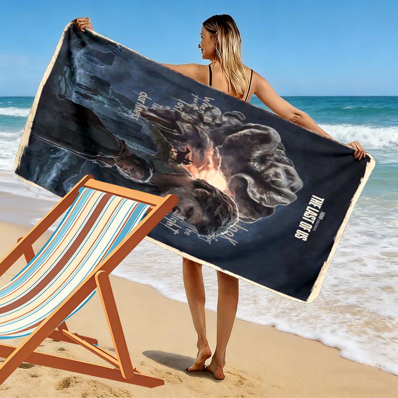 Survival Post-Apocalyptic World beach towel beach soft Outdoor pool towel quick-drying swim towel seaside Fashion Travel and vacation towels
