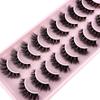 New 10 Pairs Eyelashes Makeup Soft Fluffy 3D Mink False Eyelashes Thick HandMade Volume Mink Lashes Faux Cils Natural Fake Lash