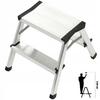 KADAX Алюминиевая складная лестница для дома с 2-3 ступеньками и платформой 125 кг. Польский продукт