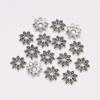 20-100pcs/Lot 7 9 13 Mm 8 Petals Antique Relief Flower Loose Sparer End Bead Caps For DIY Jewelry Making Findings Earrings