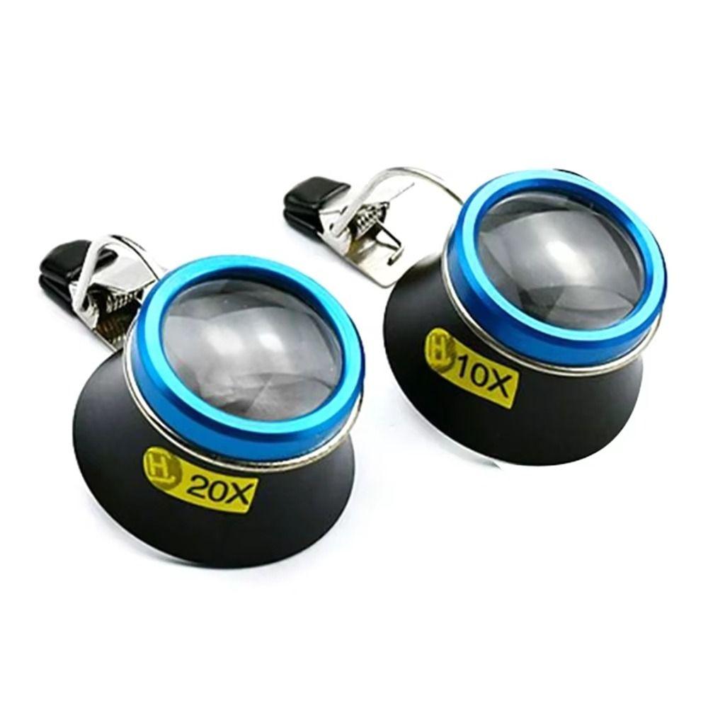 1Pcs 5X 10X 20X Eyeglass Magnifier Eye Loupe Portable Eyepiece Process Operation
