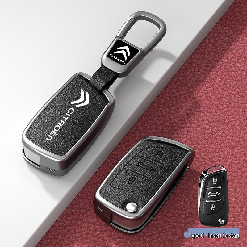 Чехол и пряжка для автомобильного ключа для моделей Citroen C3XR, C4L, Tianyi, C5, C4 Sega, Elysee, C6