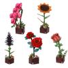 DIY Camellia & Phalaenopsis Flower Building Blocks Kit - Handmade Rose Ornament Toy