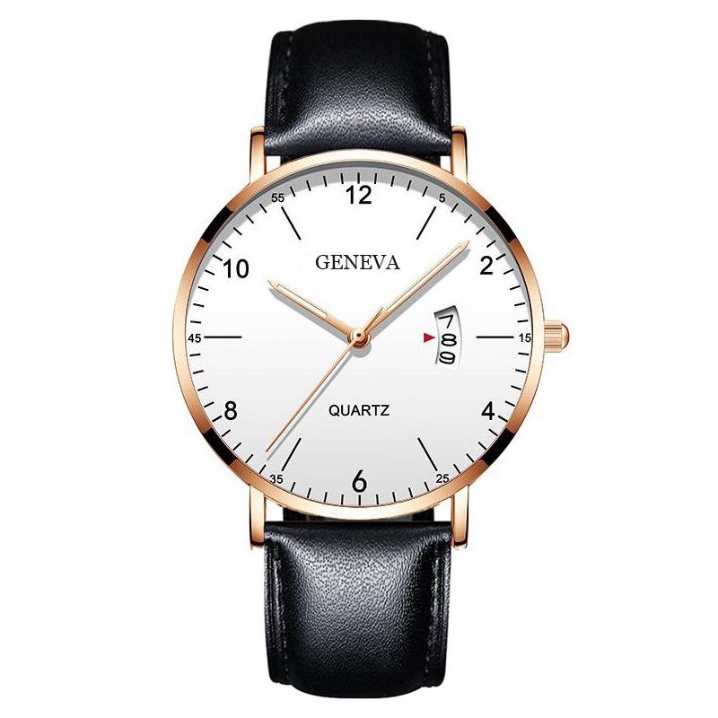 Мужские деловые цифровые кварцевые часы с сетчатым браслетом и календарем