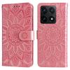 For Xiaomi 14T Case Sunflower Imprint Leather Wallet Phone Cover
