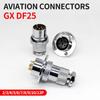 1 комплект M25 DF25 GX25 фланцевое крепление 3-отверстие крепежный авиационный разъем вилка&розетка 2-контактный 3/4/5/6/7/8/910/11/12-контактные разъемы