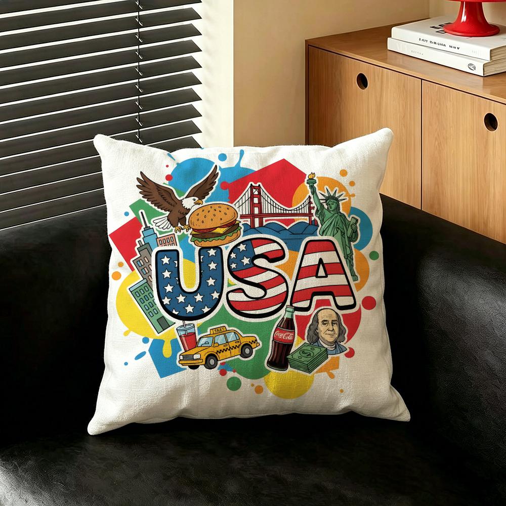 Art United States CCulture Series Cushion Cover Creative pillowcases for interior decoration office living room home Car hot