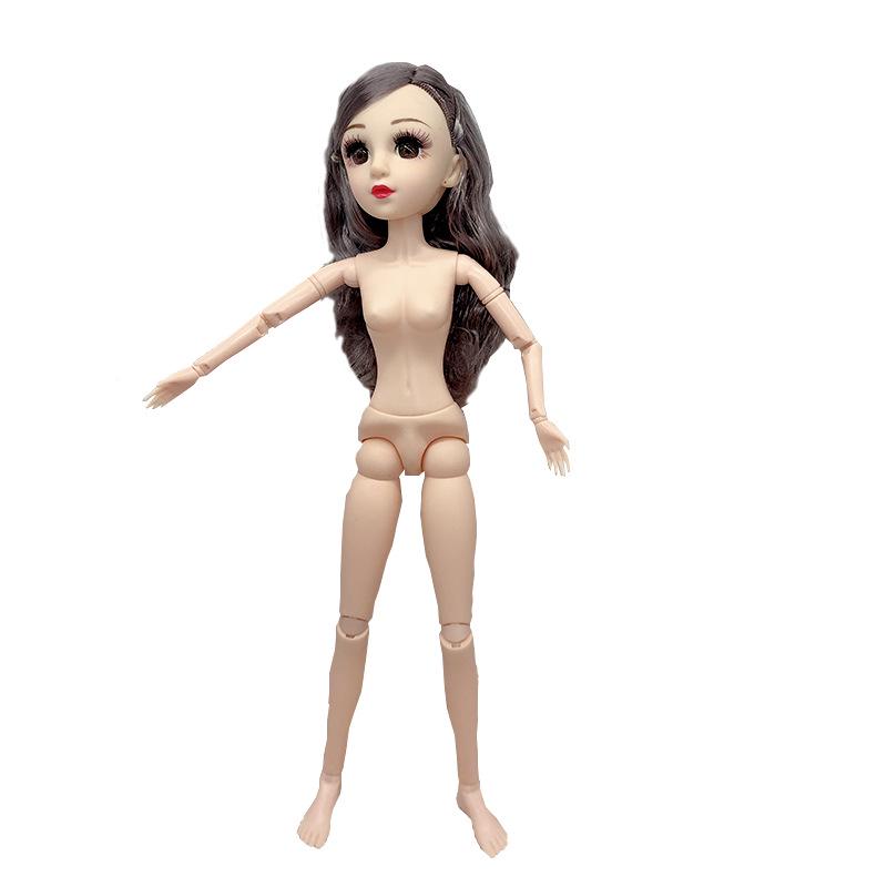 Кукольное тело BJD 45 см / 18 дюймов с подвижными 23 суставами и 4-точечными кистями, включает платье принцессы и макияж для кастомизации