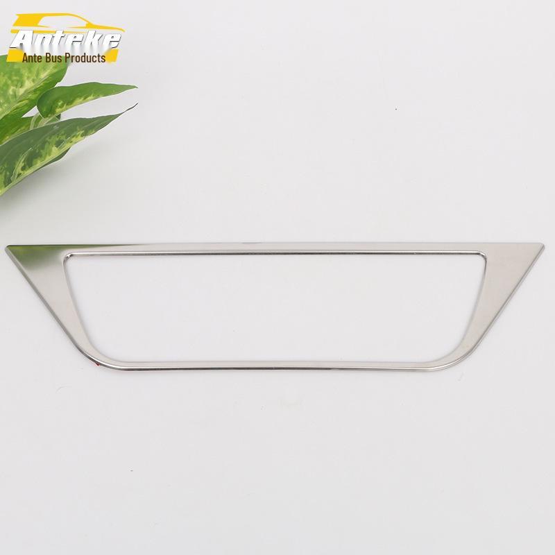 Tuda Rear Brake Light Bright Ring and Stainless Steel Trunk Taillight Frame Sticker