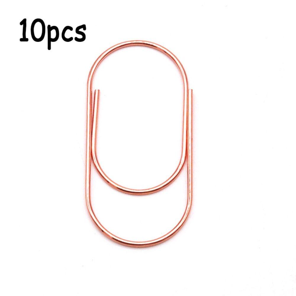 10pcs Durable Large Wide Paper Clips 50mm Kawaii Photo Paper Clip Large Size Paper Clips Student