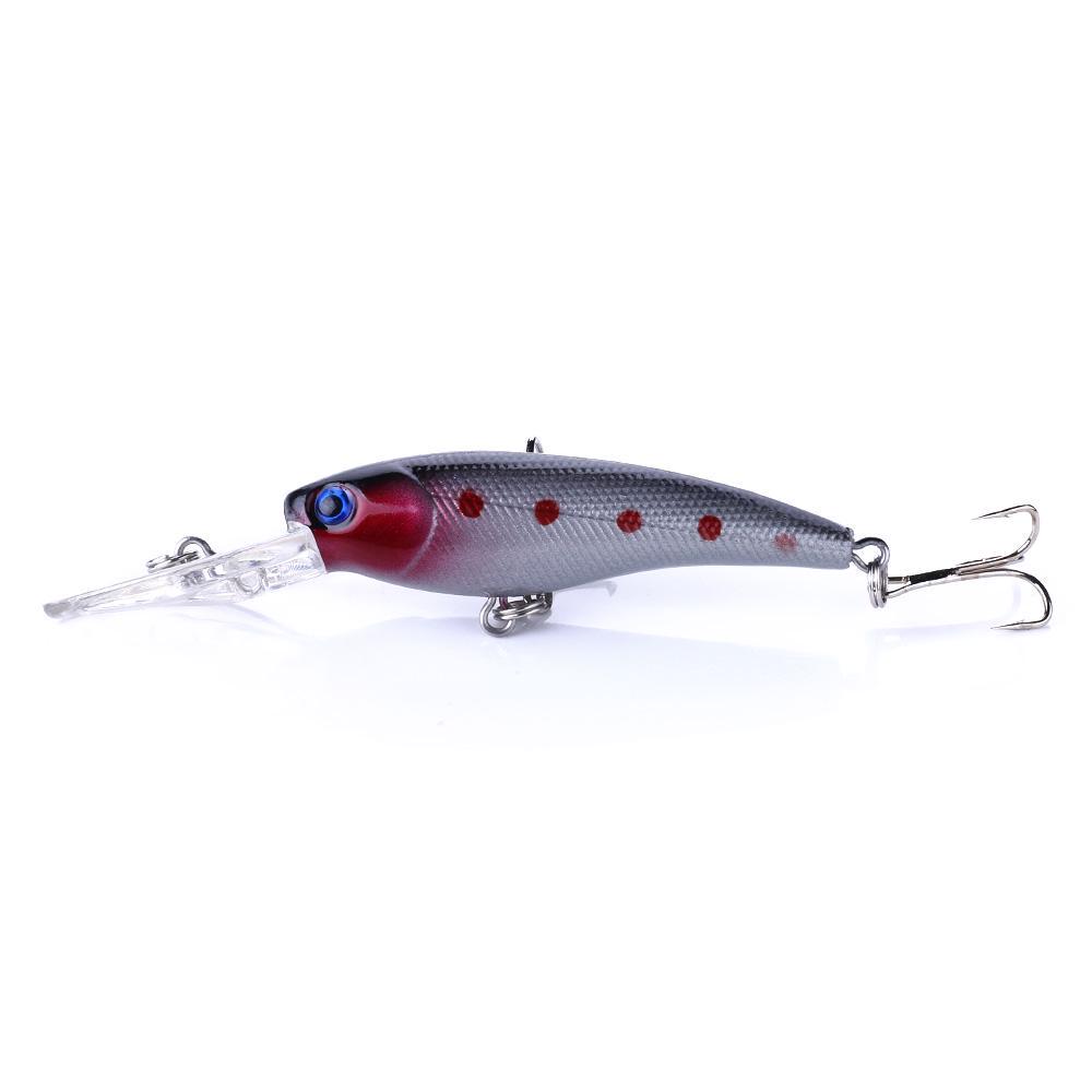HENGJIA 1pc Minnow Fishing Lure Wobbler Bass Trout Pike Bait Bionic Hard Lure Fishing Tackle