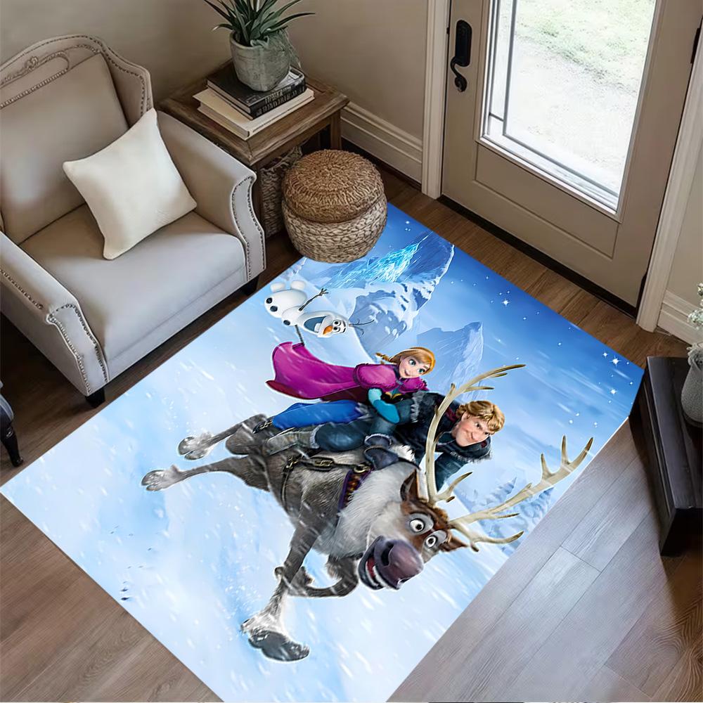Frozen Adventure Floor Mat Design for Dining Room Kitchen Study room Living Rooms Antislip Carpet Anime Office Decor Wedding Party Gift