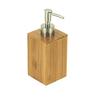 Bathroom Square Hand Pump Sanitizer Dispenser Liquid Bamboo Soap Dispenser