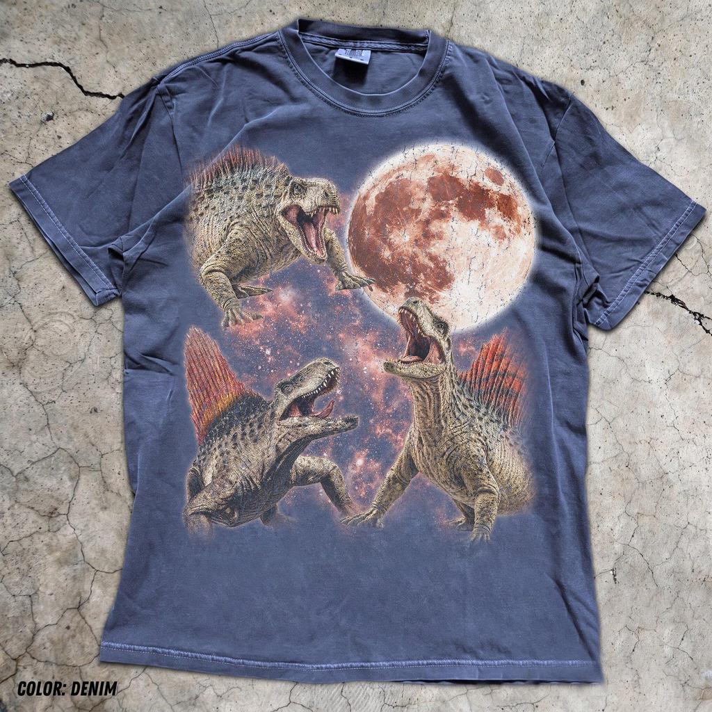 Spinosaurus T-Shirt, Roaring Dino Shirt, Prehistoric Moon Tee, Dinosaur Lover Gift