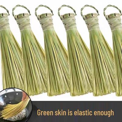 Бамбуковая кухонная щетка: Старомодная мочалка для кастрюль для домашнего и коммерческого использования