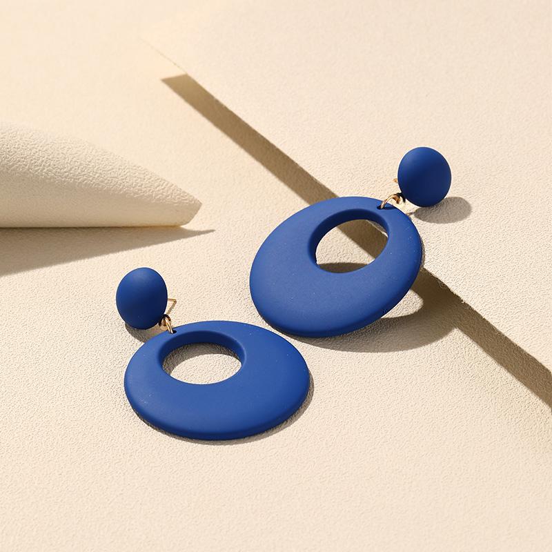 Новые модные большие серьги-подвески из акриловой смолы для женщин, длинные геометрические круглые серьги-подвески для девочек, корейские ювелирные изделия для путешествий