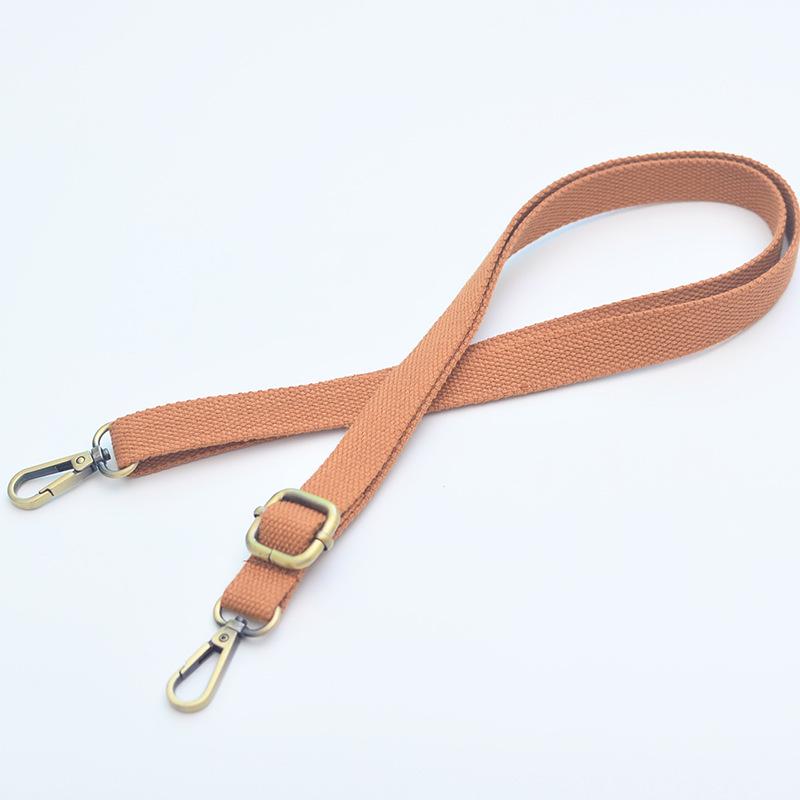 Регулируемый 20-миллиметровый холщовый плечевой ремень с бронзовой пряжкой - утолщенный аксессуар для женской сумки через плечо