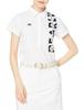 Short Sleeve Polo Shirt EVALET Gingham Soccer 0 [PEARLY GATES] Women's / 055-2160406 030_White [S]