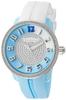 Часы CRAZY Medium Light Blue Dial Stainless Steel Mineral Glass Quartz Limited Model 42MM Watch TY930110S White [Tendence] Женские [Товар]