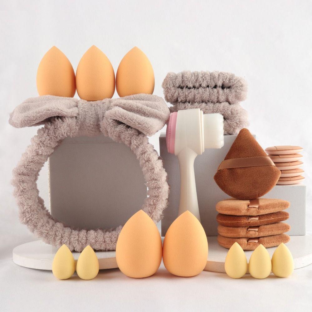 24 шт./Набор Инструменты Красоты для Девочек Веганский Набор Макияжа Нескользящая Повязка на Голову Повязка на Голову для Умывания Лица Умывание Лица