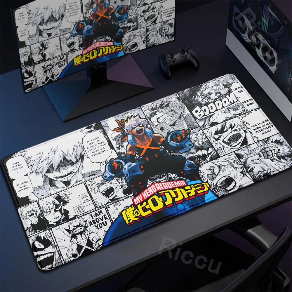 xcm Mouse Pad My Hero Academia Keyboard Pad Gaming Accessories Desk Mat Natural Rubber Antislip Soft Office Tapis De Souris