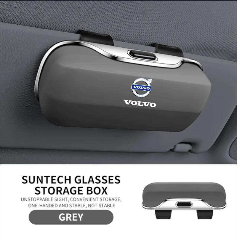 Car sun visor sunglasses glasses case glasses frame clip box accessories for Volvo XC60 V50 V40 XC90 S60 S40 S80l V90 V60 EX90